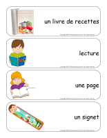 Étiquettes-mots géants-Les livres-2 Étiquettes-mots géants-Les livres-2