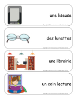 Étiquettes-mots géants-Les livres-3 Étiquettes-mots géants-Les livres-3