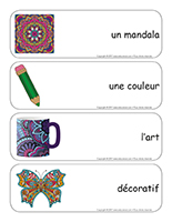 Étiquettes-mots géants-Les mandalas-1