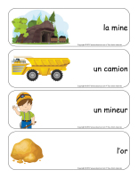 Étiquettes-mots géants-Les mines-1