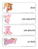 Étiquettes-mots géants-Les toutous Étiquettes-mots géants-Les toutous