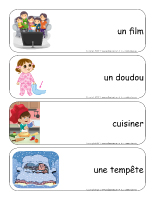 Étiquettes-mots géants-Les vacances de Noël Étiquettes-mots géants-Les vacances de Noël