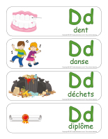Étiquettes-mots géants-Lettre D-2 Étiquettes-mots géants-Lettre D-2