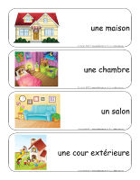 Étiquettes-mots géants-Ma maison Étiquettes-mots géants-Ma maison