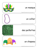 Étiquettes-mots géants-Mardi gras-1