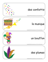 Étiquettes-mots géants-Mardi gras-3