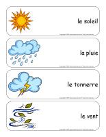 La météo, activités pour enfants.