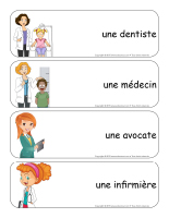 Étiquettes-mots géants-Métier de maman Étiquettes-mots géants-Métier de maman
