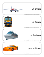 Étiquettes-mots géants-Moyens de transport-1