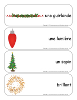 Étiquettes-mots géants-Noël-Les décorations-1