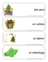 Étiquettes-mots géants-Noël-échange de cadeaux Étiquettes-mots géants-Noël-échange de cadeaux