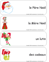 Étiquettes-mots géants-Noël