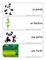 Étiquettes-mots géants-Pandas-1