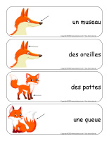 Étiquettes-mots géants-Renards-2