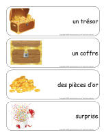 Étiquettes-mots géants-Trésors Étiquettes-mots géants-Trésors