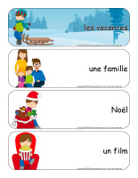 Étiquettes-mots geants-Vacances de Noel-1