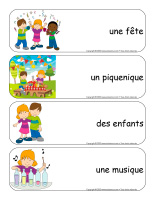 Étiquettes-mots géants-activité-projet-mai-1