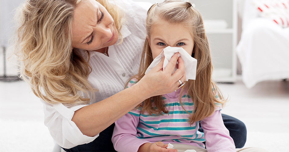 Exclusion des enfants avec une infection respiratoire