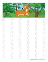 Exercice de découpage-Animaux sauvages