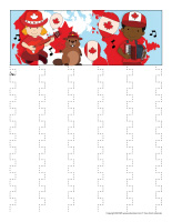 Exercice de decoupage-Fete du Canada