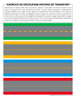 Exercice de découpage-Moyens de transport