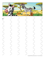 Exercice de decoupage-Zebres