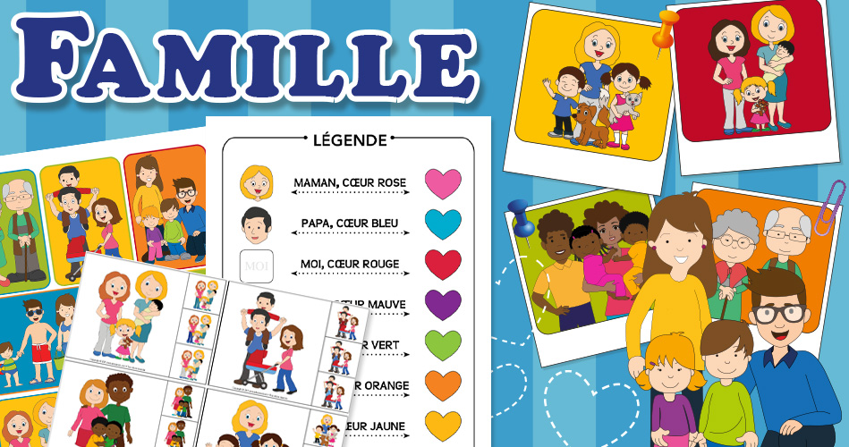 La famille, activités pour enfants.