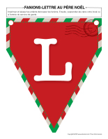 Fanions-Lettre au pere Noel