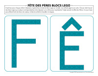 Fête des Pères-blocs Lego