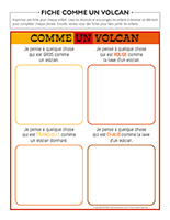 Fiche comme un volcan