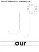 Fiche-d'écriture - J comme jour Fiche-d'écriture - J comme jour