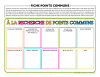 Fiche points communs