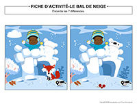 Fiches d’activité-Bal de neige