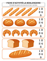 Fiches d'activit&eacute;-Boulangerie