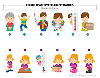 Fiches d’activité-Contraires