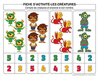 Fiches d’activité-Créatures