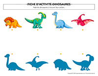 Fiches d'activité-Dinosaures