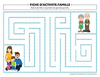 Fiches d’activité-Famille