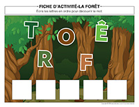 Fiches d’activité-Forêt