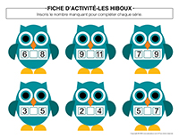 Fiches d’activité-Hiboux