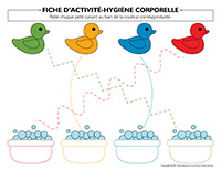 L'hygiène corporelle, activités pour enfants.