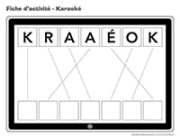 Fiches d’activité-Karaoké