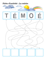 Fiches d'activité-La météo Fiches d'activité-La météo