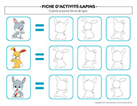 Fiches d’activité-Lapins