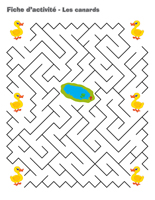 Fiches d'activité-Les canards Fiches d'activité-Les canards
