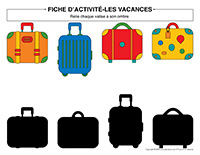 Fiches d’activité-Les vacances