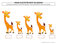 Fiches d’activite-Petit ou grand