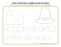 Fiches d'écriture-Action de grâce 2024