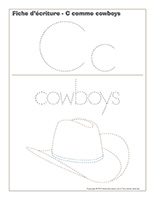 Fiches d'écriture-Cowboys