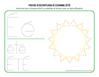 Fiches d’écriture-É-comme été 2024